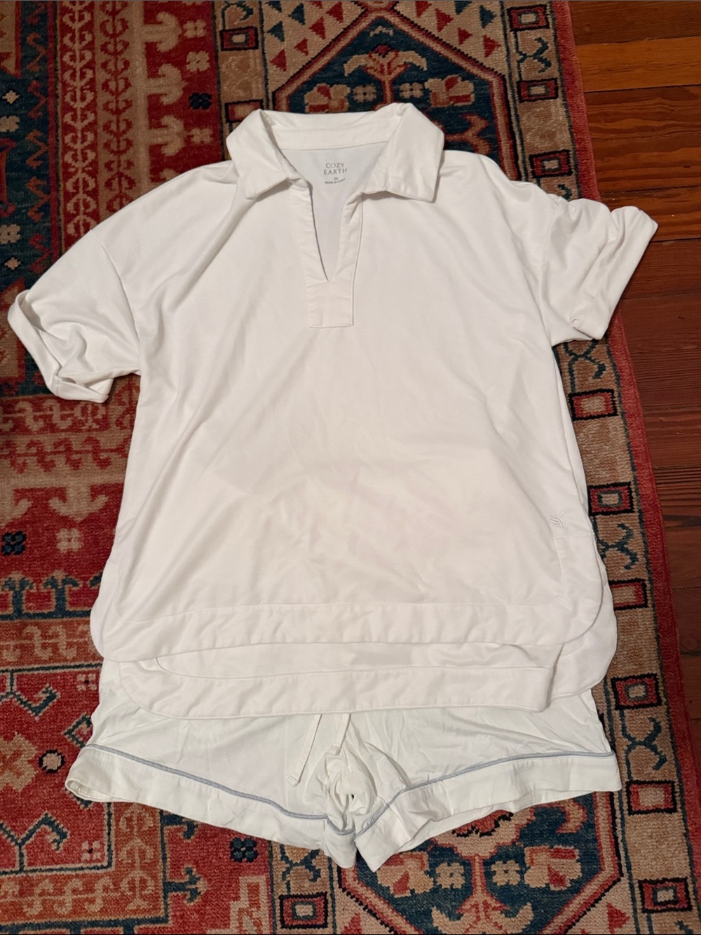 Women's White Lounge Pajama Set
